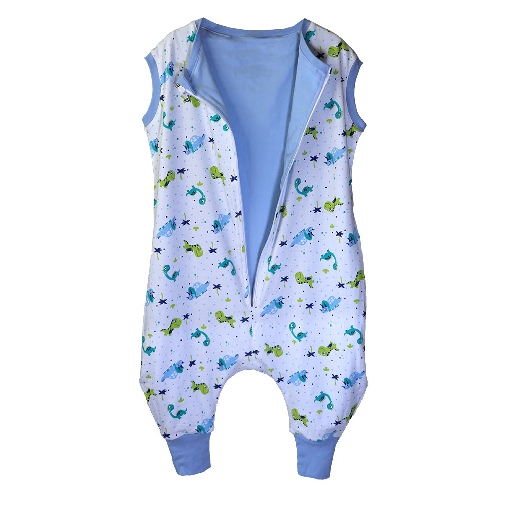 SAQUITO DE DORMIR PRIMAVERA - VERANO 100% ALGODÓN PIMA DINOSAURIOS