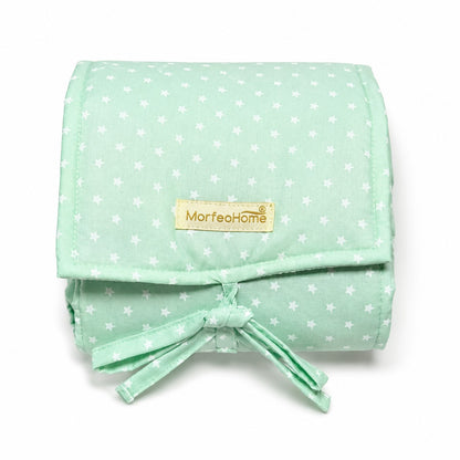 CAMBIADOR PORTÁTIL DE BEBÉS MORFEOHOME – VERDE DE ESTRELLAS