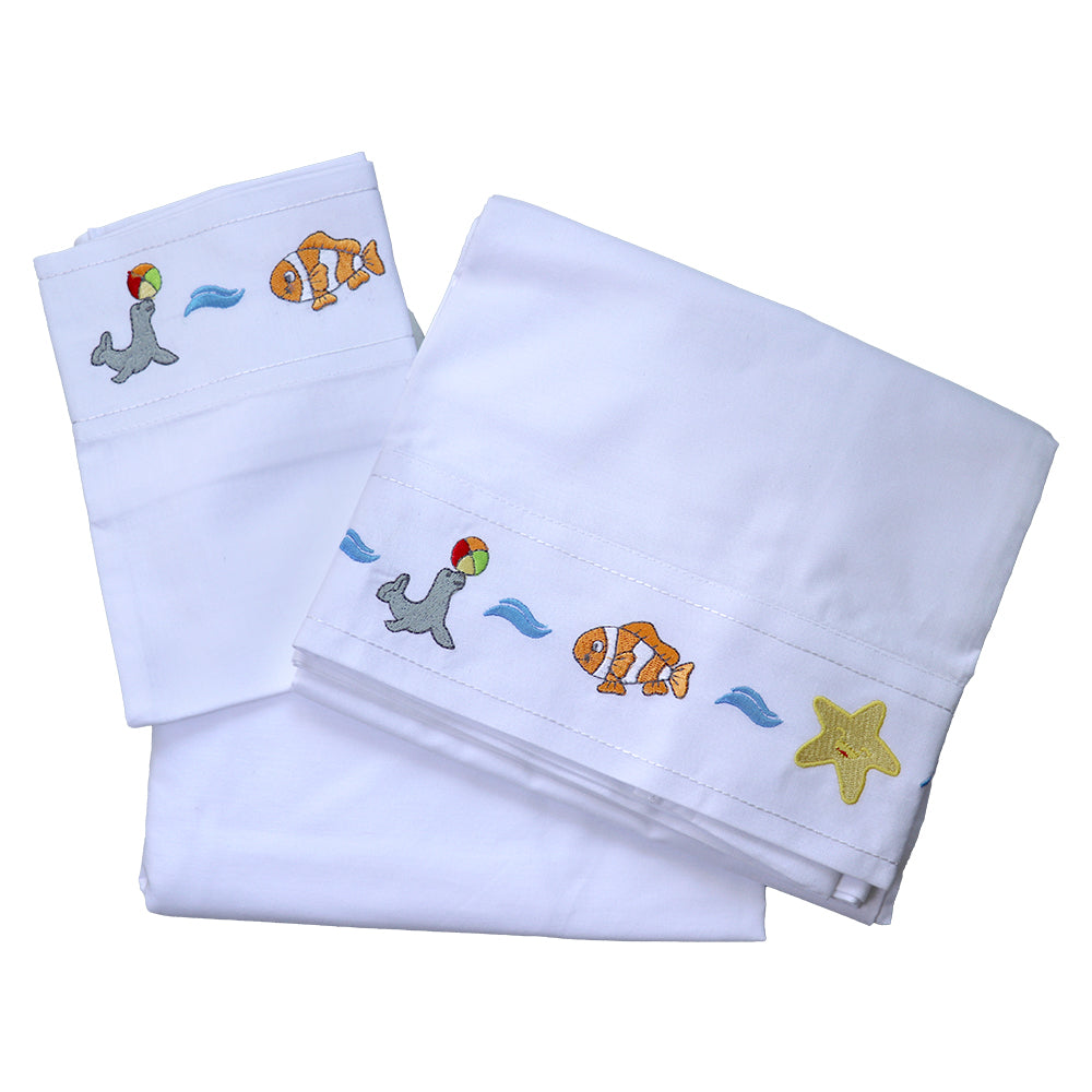SET DE SÁBANAS SEA 100% ALGODÓN PERUANO 180H