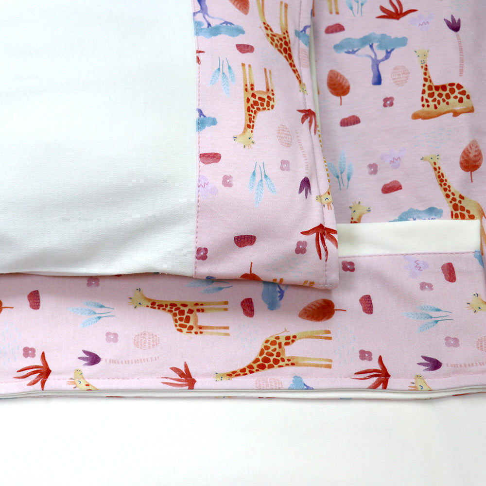 SET DE SÁBANAS SAFARI 100% ALGODÓN PIMA CON BAJERA ESTAMPADA