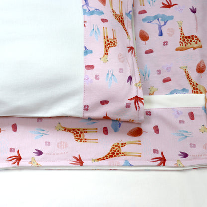 SET DE SÁBANAS SAFARI 100% ALGODÓN PIMA CON BAJERA ESTAMPADA