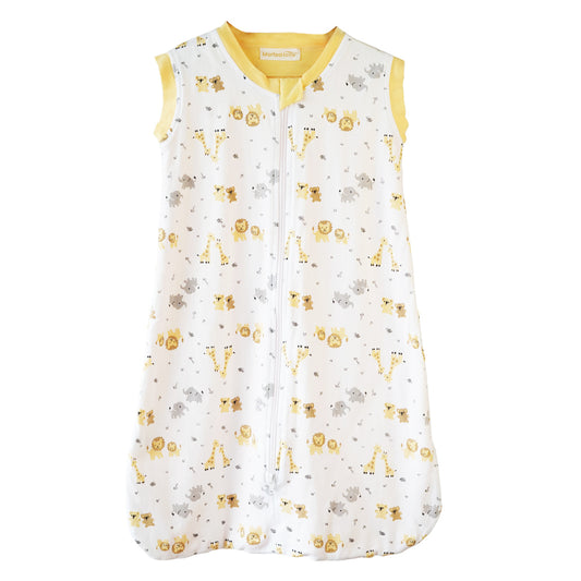 SAQUITO DE DORMIR CERRADO MORFEOHOME PARA PRIMAVERA - VERANO  (TALLA S) – AMARILLO DE JIRAFAS