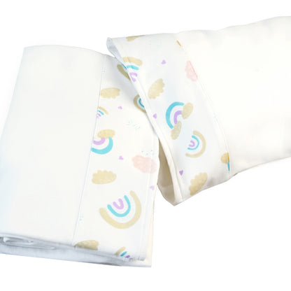 SET DE SÁBANAS ARCOIRIS 100% ALGODÓN PIMA